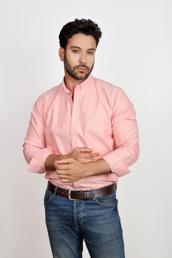 Solid Basic Oxford Shirt - Image 14