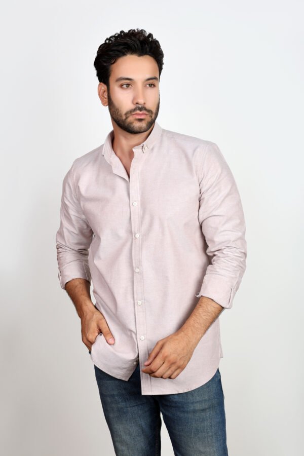 Solid Basic Oxford Shirt - Image 2