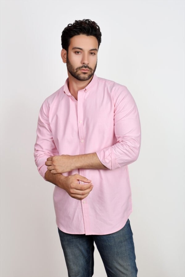 Solid Basic Oxford Shirt - Image 9