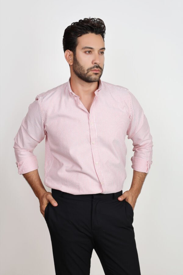 Stripes Basic Oxford Shirt - Image 3