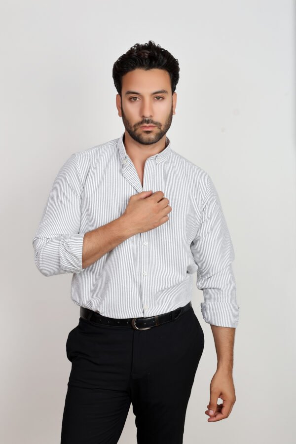 Stripes Basic Oxford Shirt - Image 15