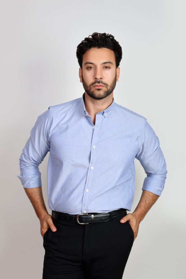 Solid Basic Oxford Shirt - Image 18