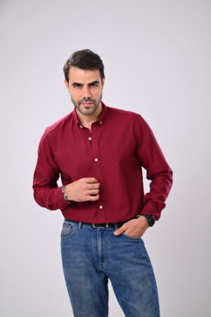 Solid Basic Oxford Shirt